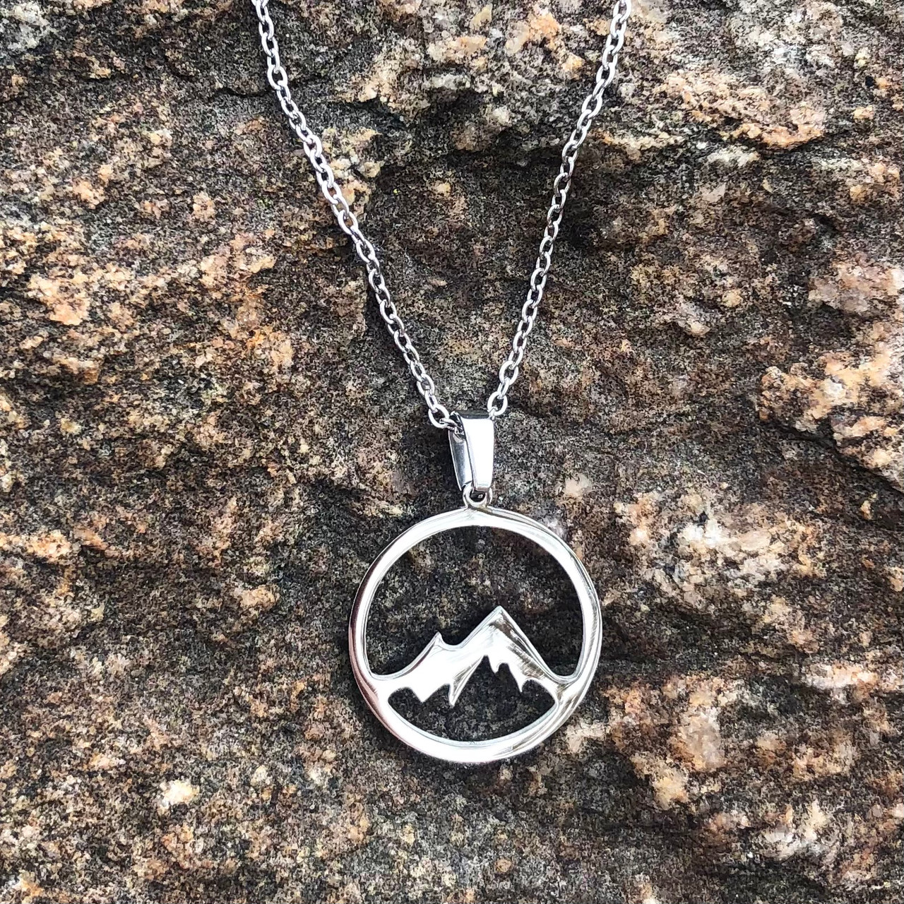 Buy Mountain Range Necklace in Sterling Silver Online in India - Etsy