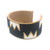 Luxe Cuff - Black and Gold Crowns