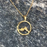 Gold Mountain Necklace stainless