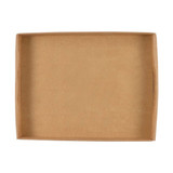 A large, natural paper gift box with a rectangular shape and open top.