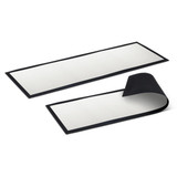 A large counter mat with a black border, featuring a smooth, white surface.