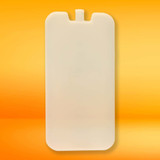 A Cooler Brick in a pale color with a tab design, set against an orange background.