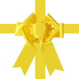 Satin Settlement Door Bow- Yellow