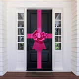 Satin Settlement Door Bow- Pink