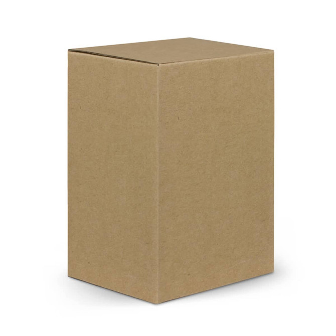 A plain brown cardboard box with a rectangular shape and no visible markings.