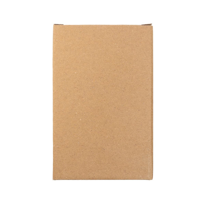 A plain brown cardboard box, suitable for packaging or storage.