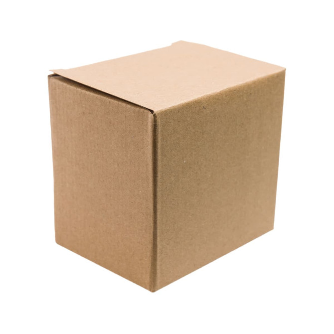 A plain brown cardboard box.