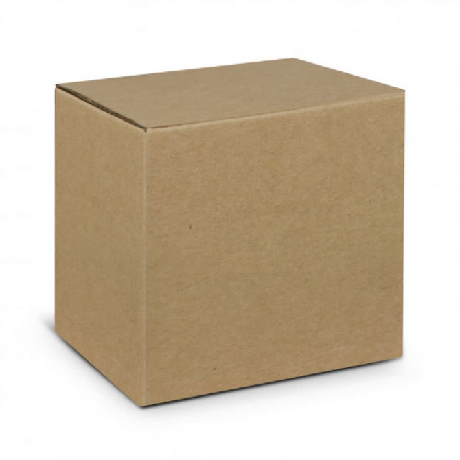 A plain brown cardboard box with a square shape and a flap lid. No branding or labels are visible.