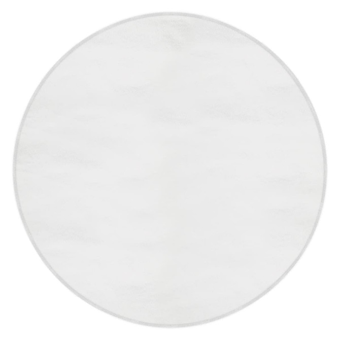 A round, full-colour beach towel in a vibrant design with an included logo. Primarily white with colourful accents.