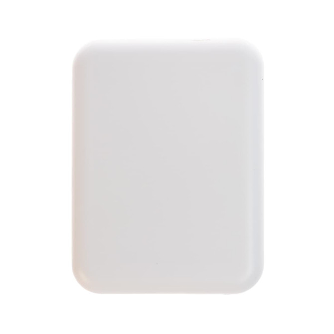 An LED Compact Mirror in a sleek, rectangular design with rounded edges and a smooth white finish.