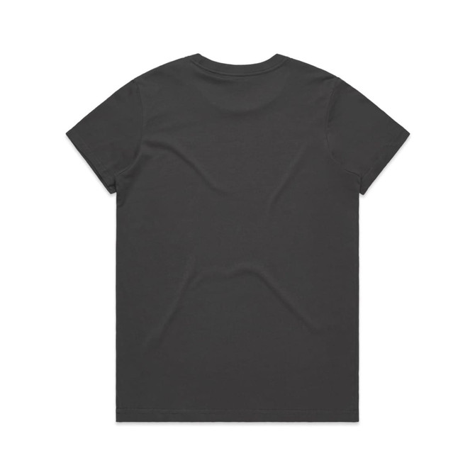 A black t-shirt featuring a plain design with no visible branding. Back view of the shirt.