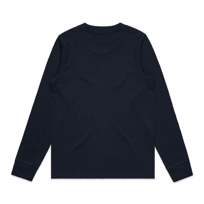 A long-sleeve T-shirt in solid black with a plain back design and fitted cuffs.