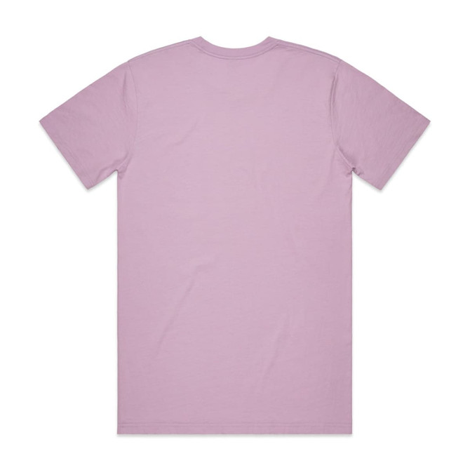 A lavender Classic Tee featuring a plain back design and a logo on the label.