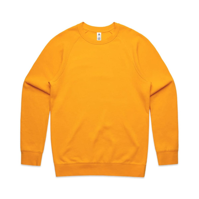 An orange jumper with long sleeves. The product features a brand logo.