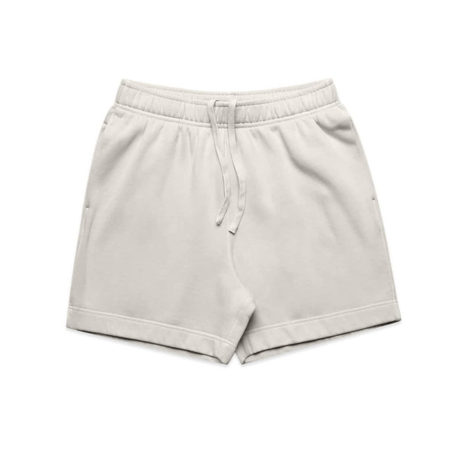 Relaxed faded track shorts in a light grey colour with an elasticated waistband and side pockets. Features branding.