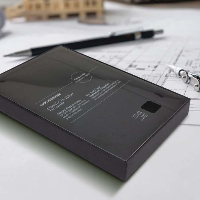 Moleskine Classic Leather Hard Cover Notebook - Large