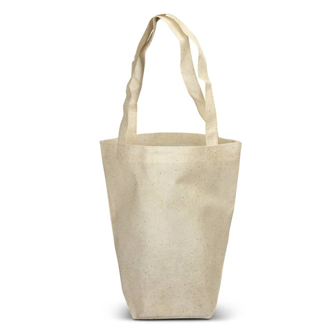 A natural look tote bag in a light beige colour, featuring shoulder straps and a minimalist design.
