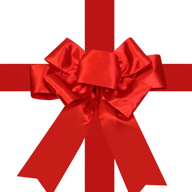 Red custom door bow for promotional displays, gift presentation, and branded events