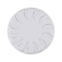 A white Bloom Fragrance Pot with a circular design and cut-out shapes for fragrance dispersion. It has a simple, modern style.