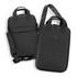 A black Rollink Laptop Case Go featuring a textured design, dual handles, and an adjustable strap.