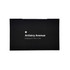 A black pouch with a logo and text, designed to hold and protect items.