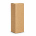 A drink bottle in a plain brown cardboard box. The box has a rectangular shape with no visible logos.