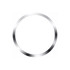 A circular silver phone grip and stand, featuring a sleek design with a reflective finish.