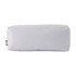 A white utility case with a rectangular shape, featuring a logo on one side.