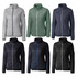 A collection of Cutter & Buck Rainier women's jackets in grey, green, navy, and black, featuring a quilted design and zippers.