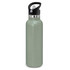 A drink bottle named Nomad Vacuum Bottle in a powder-coated finish, featuring a sleek design and a black lid.