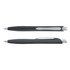 A Javalin pen in dark grey with a sleek design and silver accents, featuring a branding logo.