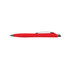 A red Stingray pen with a smooth plastic body and a silver clip. Features a simple, sleek design.