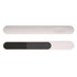 A nail file with a smooth surface and a contrasting grit side, presented in a sleek, minimalistic design.