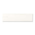 A sleek white pen case featuring a minimalist design and a small opening. It includes a branding logo.