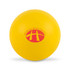 A bright yellow Hi Bounce Ball features the logo of Hamilton Health Services prominently displayed on its surface.