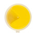 A container of bright yellow Crazy Bouncing Putty with a smooth, glossy surface and a round shape.