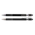 A black stylus pen with a silver clip and accents, featuring both a pen tip and a stylus tip.
