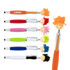 A set of stylus pens in various colours, featuring playful mop-top heads with yarn hair and smiley faces.