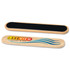 A bamboo nail file with a black filing surface, featuring a logo and design for "Lakeview Resort & Spa."