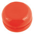 A bright orange Zippy Yo-Yo, featuring a smooth, rounded top design.