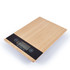A set of Hercules Kitchen Scales featuring a bamboo surface and digital display.