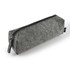 A gray felt utility case with a zippered closure, featuring a sleek, compact design.
