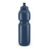 A drink bottle with a sleek design in a dark blue color, featuring a pull-top spout for easy sipping.