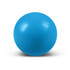 A blue stress ball, round and smooth, suitable for fun and relaxation.