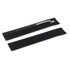 A black velvet pen sleeve with a sleek pen partially visible inside. It features a simple design without any logos.