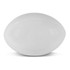 A stress rugby ball in a smooth, white finish.