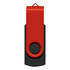 An 8GB Helix Flash Drive in a red and black design, featuring a swivel cover for protection.