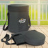 A grey Igloo Cooler Seat with a removable cushion and adjustable strap, featuring a logo.