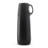 A drink bottle designed in a sleek black finish, featuring a convenient handle for easy carrying.