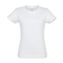 A white women's t-shirt from SOLS, featuring a classic crew neck design and short sleeves.